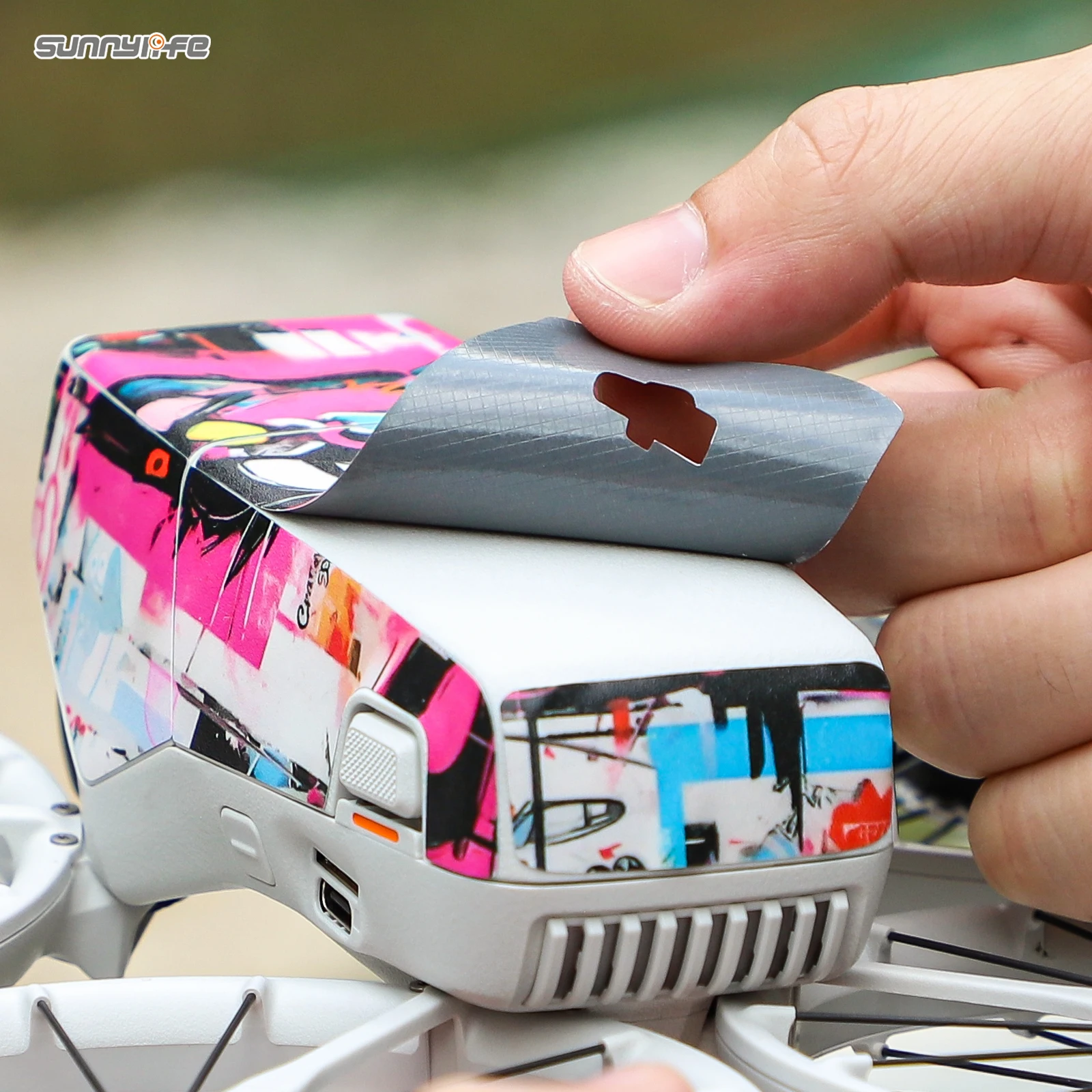 Фото Комплект наклеек Sunnylife для DJI Flip RC 2/RC N3, водонепроницаемая наклейка на кожу, наклейка «сделай сам», защитная пленка от царапин, аксессуары для дронов №5