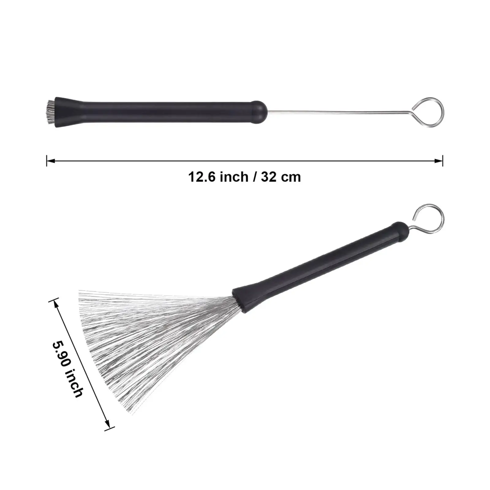 2 шт. щётки для барабана с удобными резиновыми ручками