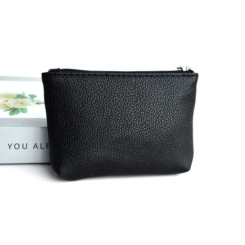 Brand New PU Leather Coin Purse Mini Change Purses Women's Wallets Card Holder Zipper Pouch Key Chain Pocket Kids Coin Pocket