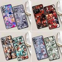 phone case for samsung galaxy a32 a33 a31 a23 a22 a21s a13 a12 a11 a03 a02 5g silicone cases cover hot game genshin impact anime