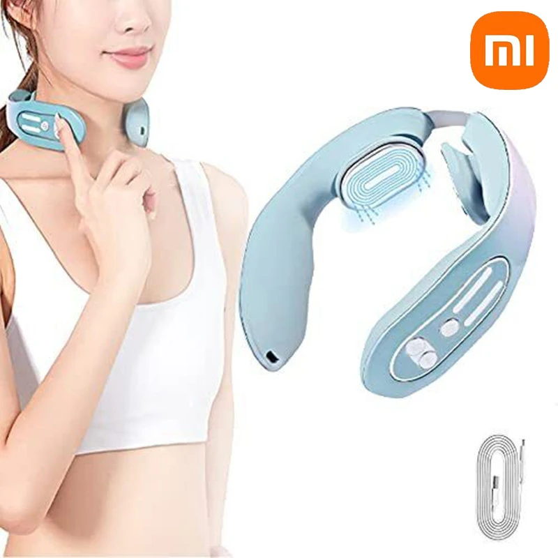 

Xiaomi Electric EMS Pulse Neck Massager Pulse Lymphatic Massager Neck Acupoints Lymphvity Massage Device For Neck Pain Relief