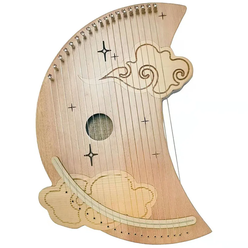 Wooden Professional Lyre Harp Music Tool Chinese Harp Miniature String Instrument Harp Ethnic Instrumon De Musique Child Gifts enlarge