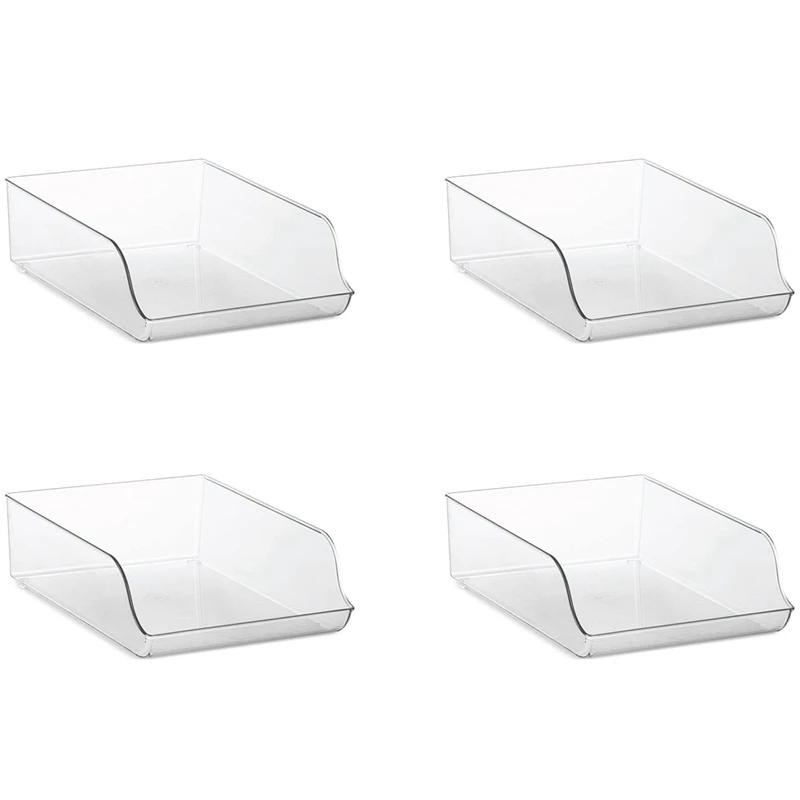 

SEWS-Refrigerator Organizer Bins Plastic Fridge Water Bottle Storage Dispenser Drink Holder For Pantry Kitchen Cabinets