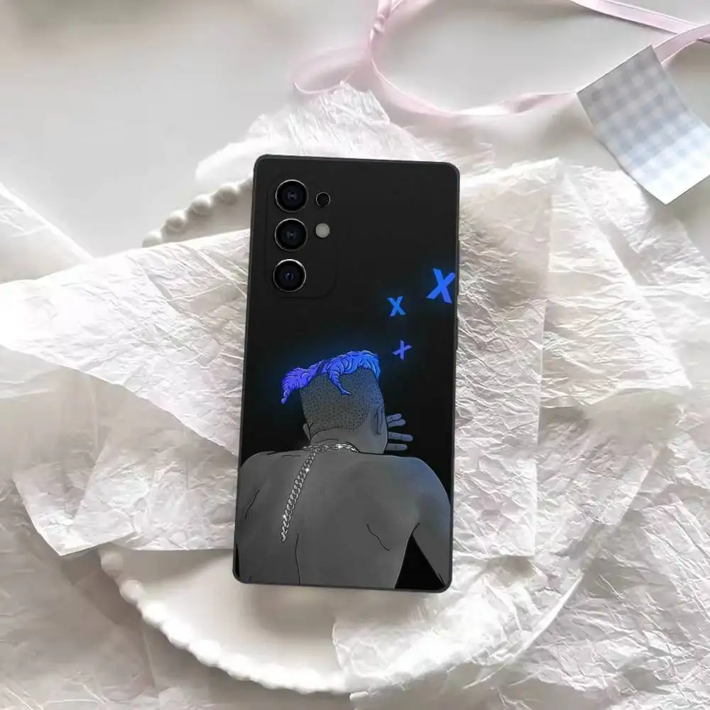 Фото Чехол для телефона Rapper X-XXXTENTACION для Samsung S26,25,24,21,22,21,20,10,9,8,7,6,5,Ultra,Plus,Fe,Lite Black Shell №3