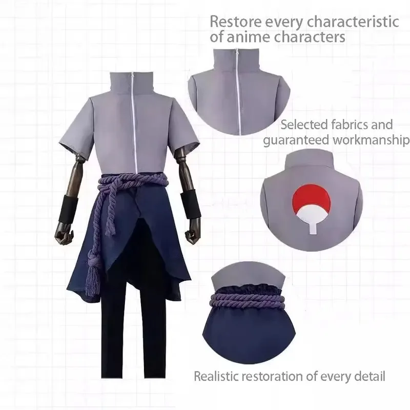 Фото ❤ Новинка 2024, Hokage Shippuden Sasuke, костюм Ning Zhibo четвертого поколения, ролевая игра, косплей, аниме, костюм для выступлений ★ ❤ ★ №5