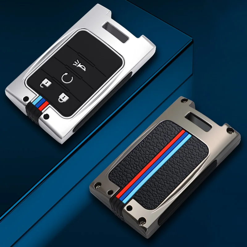 

Чехол для автомобильного ключа дистанционного управления из цинкового сплава, чехол для Cadillac CTS ATS XTS SLS SRX XLS DTS STS Escalade, автомобильные аксессу...