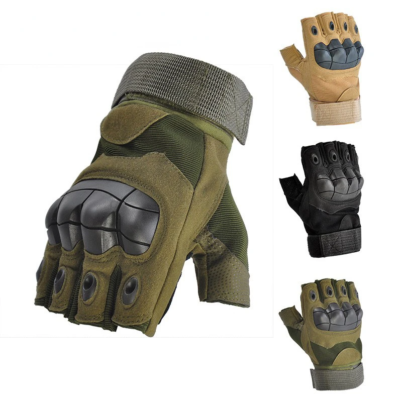 

Airsoft Military Tactical Glove Fingerless Cycling Fitness Glove Hand Protector Anti-Slip Outdoor Winter Hiking Equipment Mitten