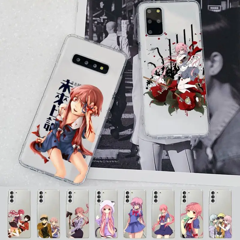 

future diary Phone Case for Samsung S20 S10 lite S21 plus for Redmi Note8 9pro for Huawei P20 Clear Case