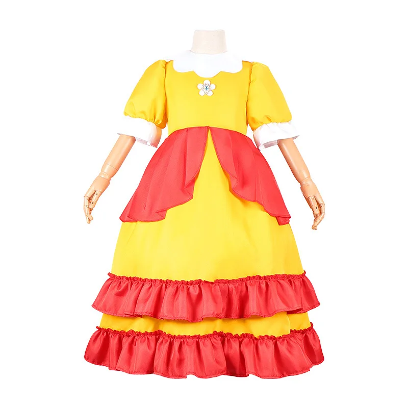 Одежда для косплея с героями мультфильмов Super Mario Bros персиковая принцесса Полин