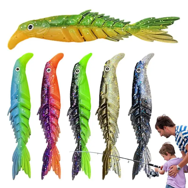 

Soft Fishing Lures For Bass Multicolor Scissor Fish Tail Soft Lures Bait Two-color Knobby Bone Fish Soft Lures Bait Tail Swim