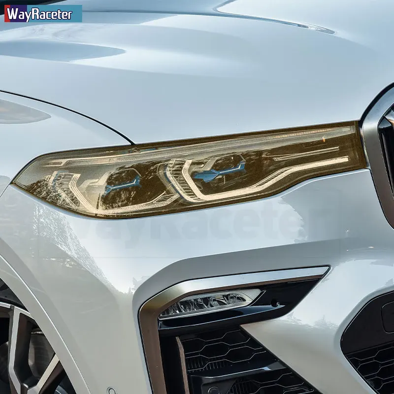 2 шт. Защитная пленка для автомобильных фар прозрачная Дымчатая черная наклейка