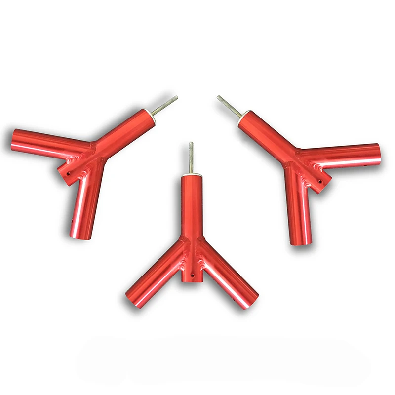 

Y-shaped Aluminum Alloy Three-way Pipe Tent Camping Column Accessories 33MM Outdoor Canopy Awning Pole Detachable Ultralight