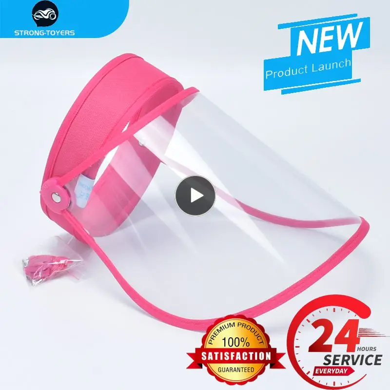 

New Fashionable Transparent Face Shield Anti Droplet Prevent Saliva Face Cover Screen Colorful Face Masks Men and Women