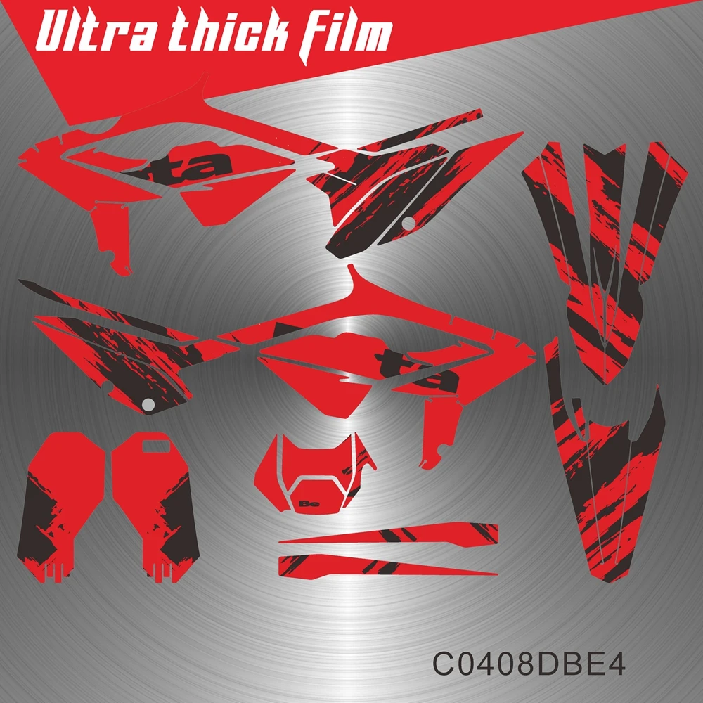 

Для Beta RR 125 200 250 300 350 390 430 480 2023 2024 графические наклейки комплект мотоциклетный фон C0408DBE