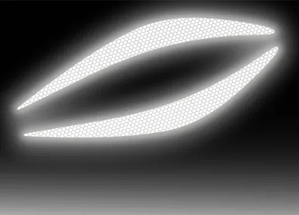 

Украшение фар автомобиля, водостойкая наклейка для бровей, светоотражающие наклейки для автомобиля, модификация, персонализированные автомобильные аксессуары