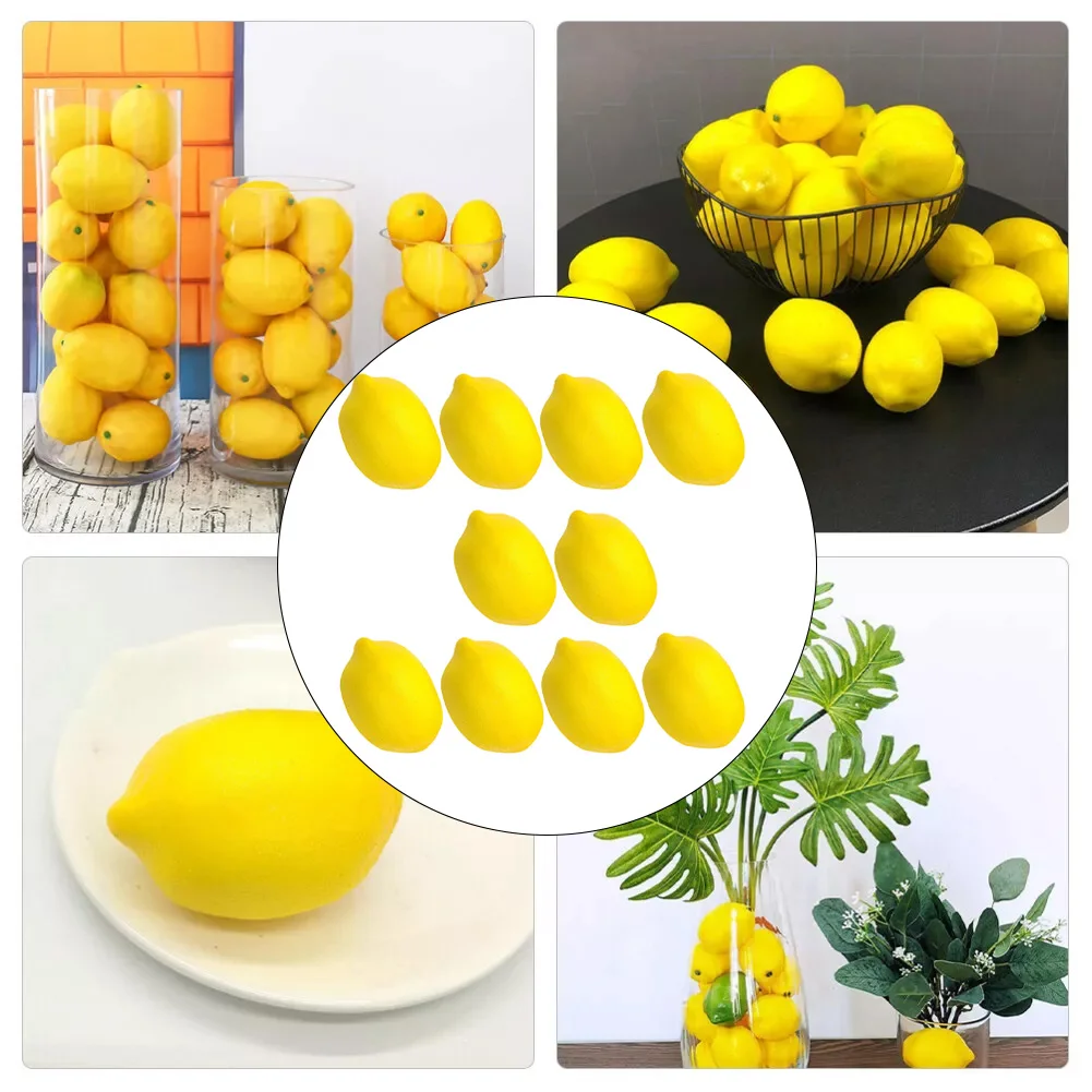 Реалистичные искусственные фрукты искусственный лимонный декор яркий и