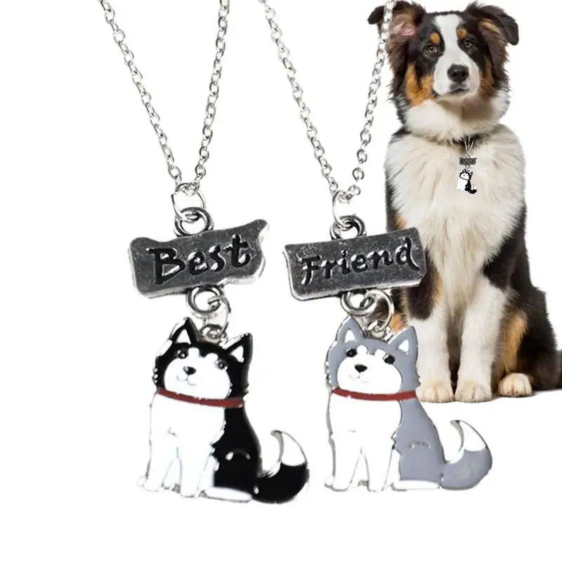 

Dog Tag Pendant For Men 2pcs Cute Pet Pendant Necklace For Women Pet Memorial Gifts Unique Pendant For Sister Son Friends For