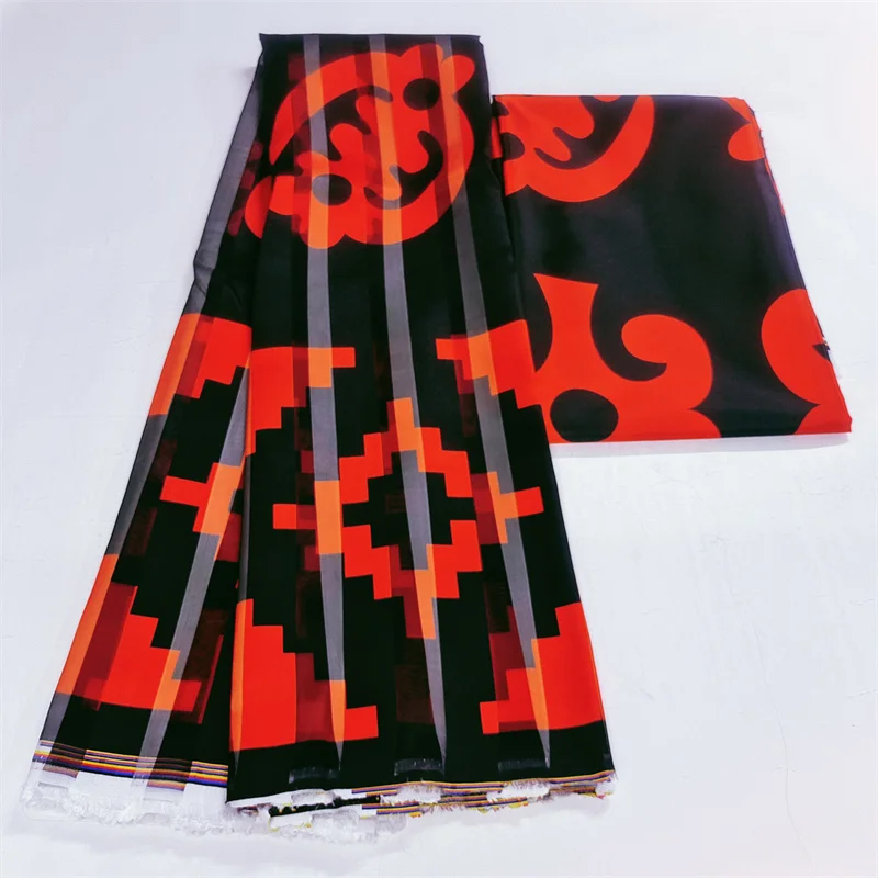 3 + ярдов/партия новейшая атласная ткань с Африканским восковым рисунком для