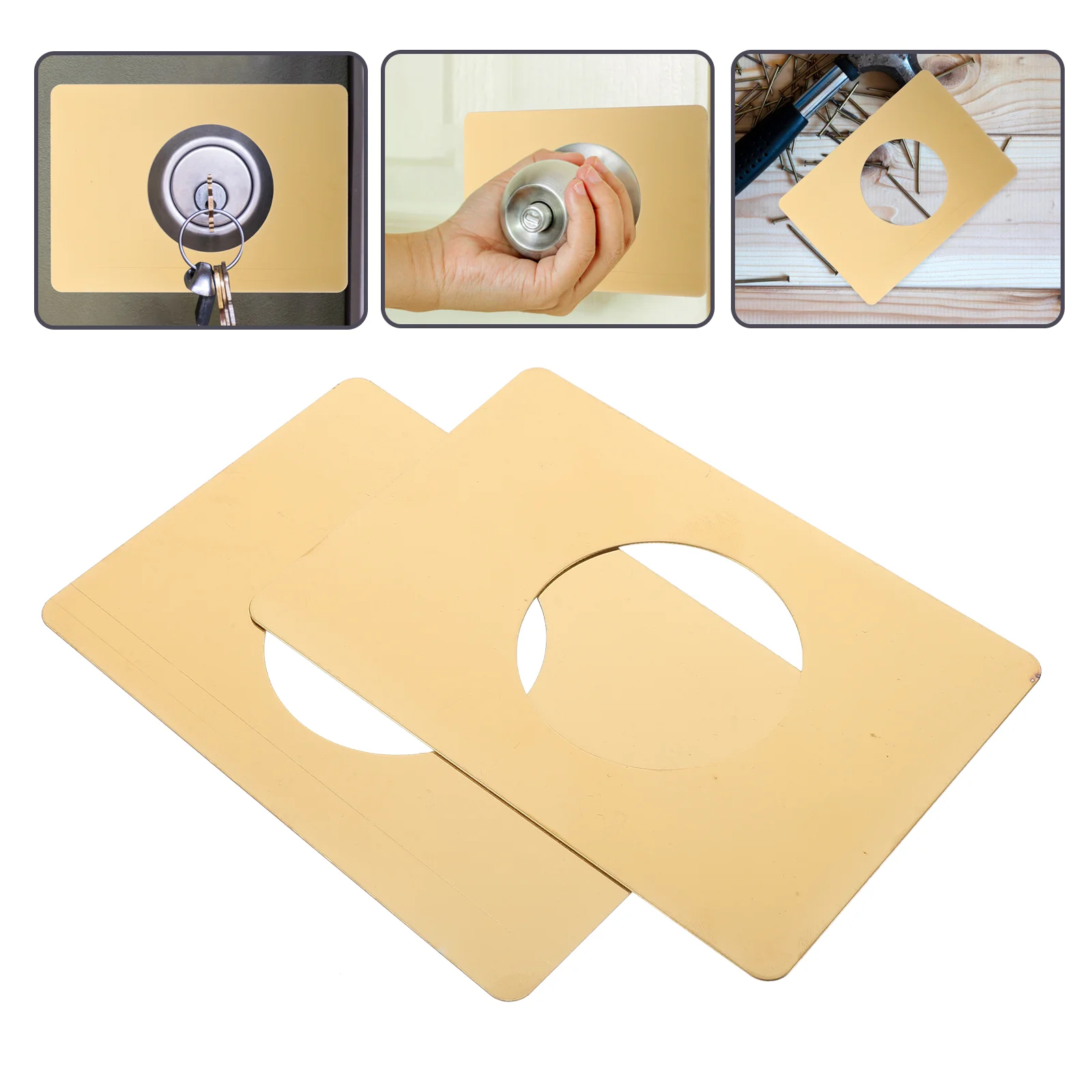 2 шт. ремонтная пластина дверного замка с фиксированной деталью круглая ручка для