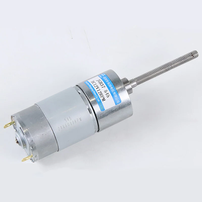 12 В 18 Вт 24 23 Микроредукторный двигатель постоянного тока M6 Винтовой вал 37 мм