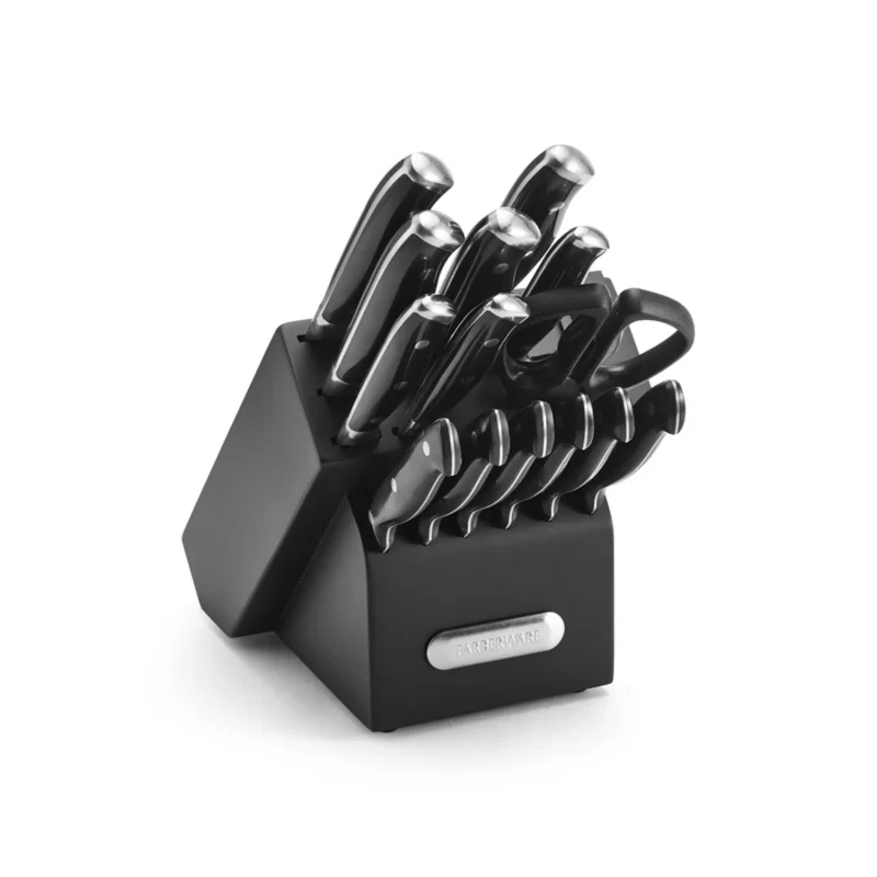 Farberware EdgeKeeper 14-Piece Forged Triple Rivet Kitchen Knife