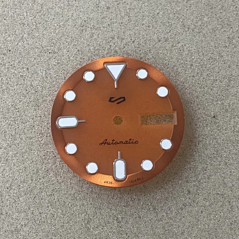 New Watch Accessories Watch Dial Diameter 28.5MM Orange Gray Blue Green Luminous Fit For NH35/NH36 Movement