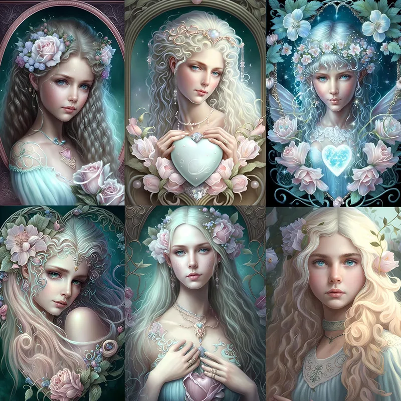 

Beautiful Flower Fairy Stickers Crafts And Scrapbooking stickers kids toys book Decorative sticker DIY Stationery