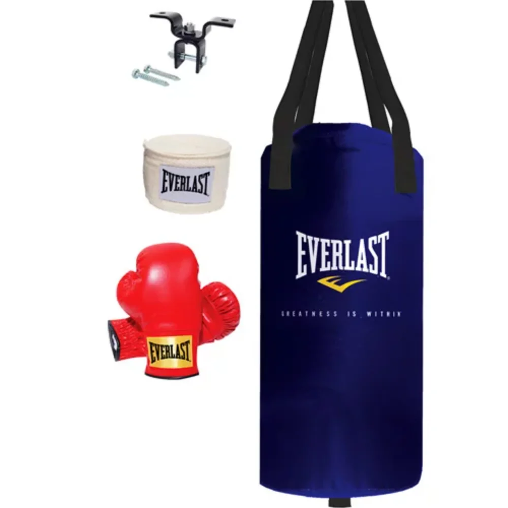 

YUBAI Youth 25lb Heavy Bag Starter Kit Indoor Rounded Fitness Training Bag Scattered Training for Tae Boxer Punching Bag
