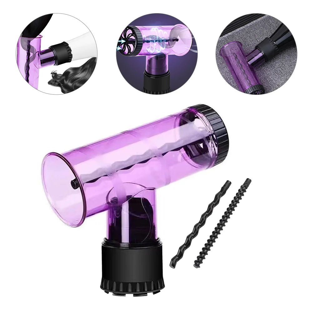 

Hair Dryer Diffuser Blow Curling Travel Accessory Wand Iron Rollers Hot Tool Noise Low Curly Curl Curler Attachment