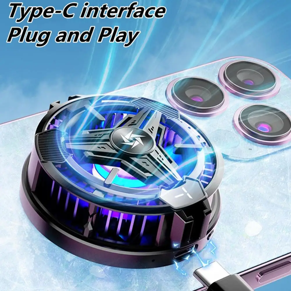 Полупроводниковый Магнитный радиатор с Rgb-подсветкой для игрового охлаждающего вентилятора Pubg, совместимый с I-Phone 14 Pro Max