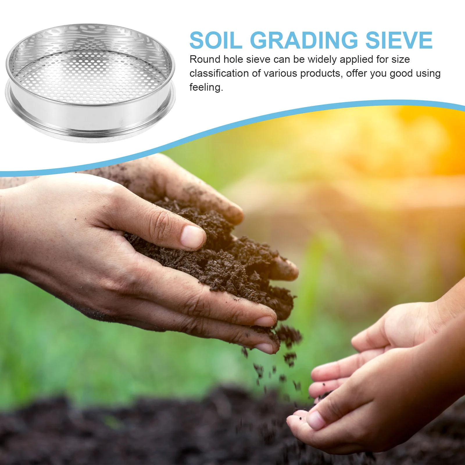 Садовое решетчатое сито для почвы кухонные принадлежности бытовое круглое
