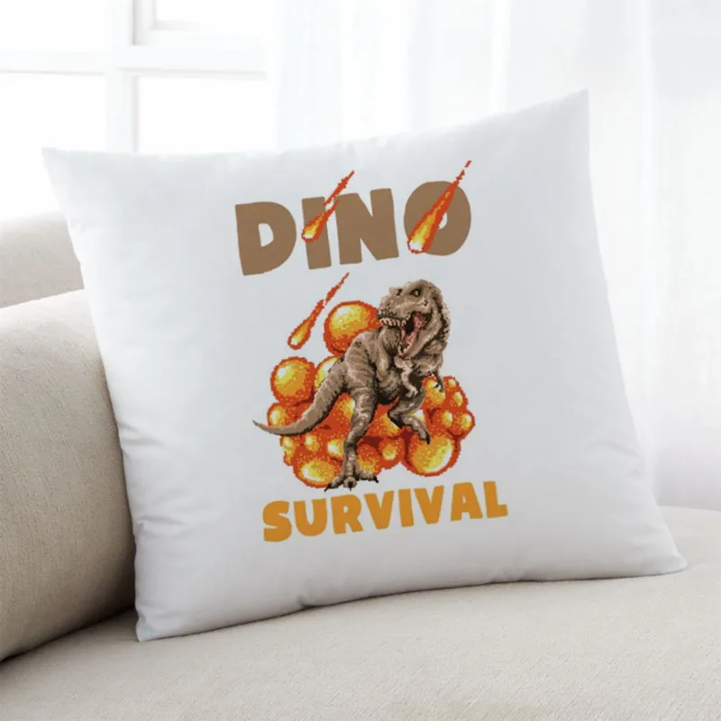 

Dinosaurs Dino print Pillow Case Mocha Cushion Cover cartoon Home Textile Pillow Cover Anime Decorative Pillows Pillowcase