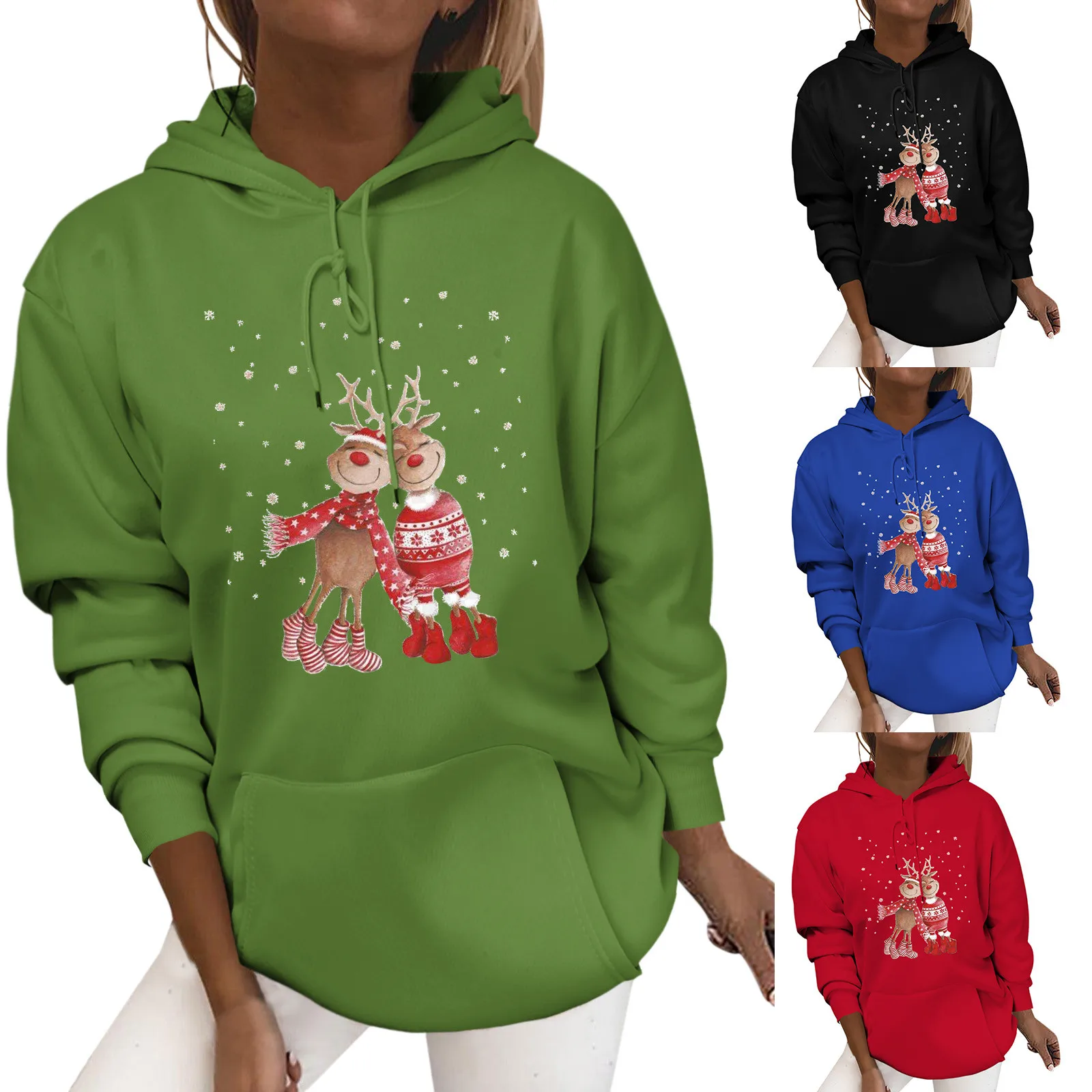 

Zipper Fleece Jacket Women Fleece Zipper Hoodie Women Christmas Tops New Year Zipper Fleece Jacket Women Fleece Zipper Hoodie