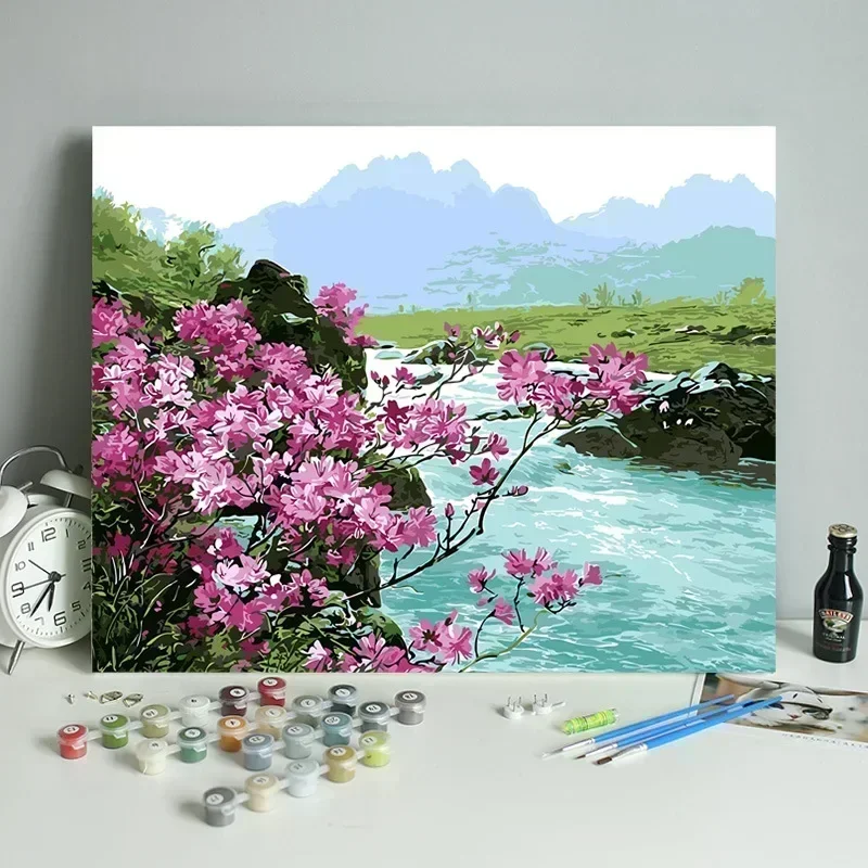 МОРЕ 3219610 Современная простая ручная роспись цифровая картина маслом раскраска
