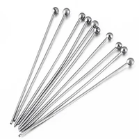 100pcslot 12 16 35 40mm stainless steel ball head pins for jewelry making head pins needlework diy handmade components findings
