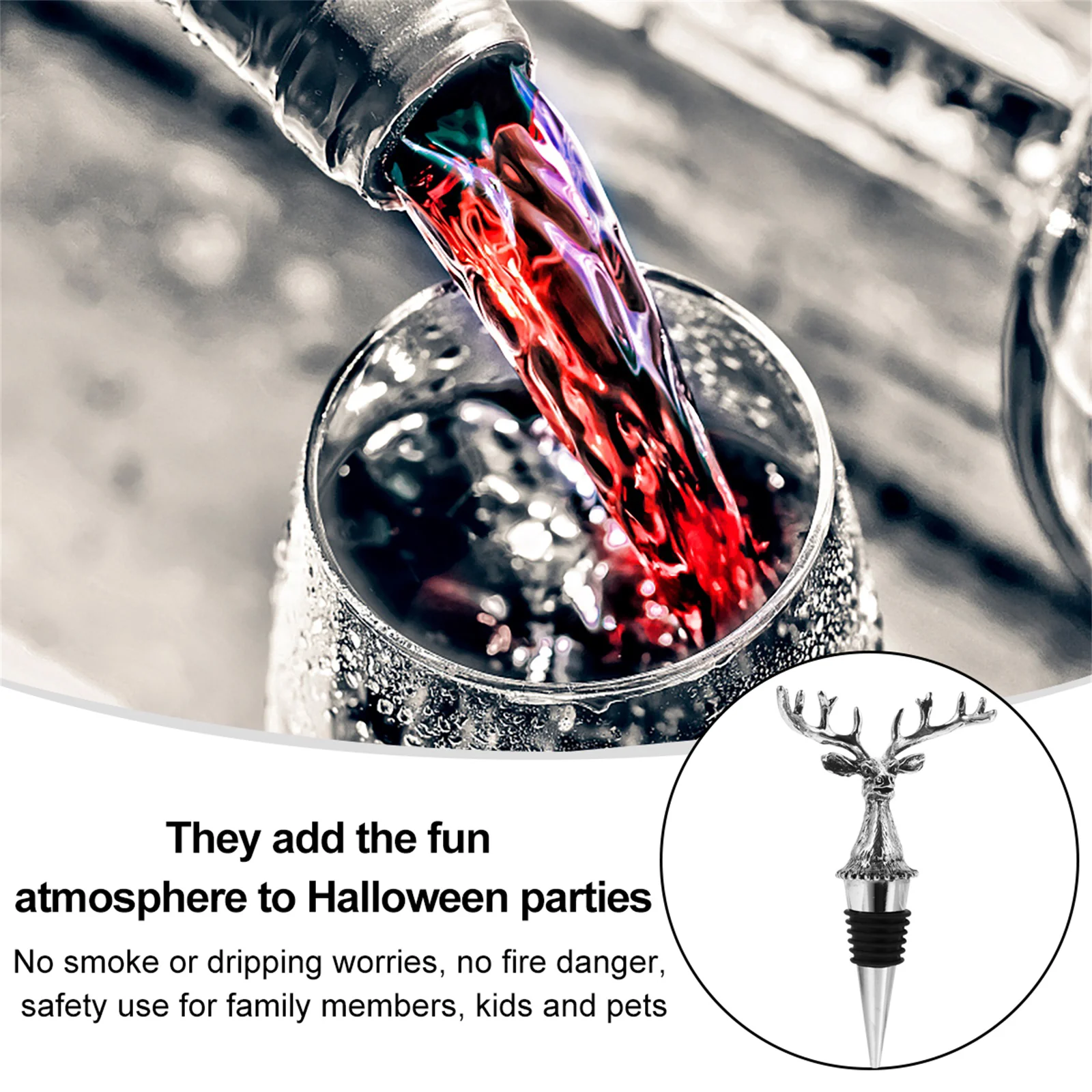 

Stopper Bottle Stoppers Deer Christmas Supplies Holiday Decorative Head Practicalcreaitve Cap Saver Plug Party Cork Animal