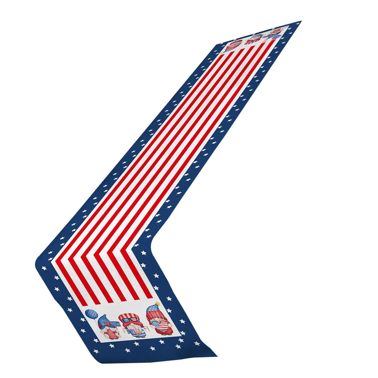 

Gnomes Patriotic Table Cover Patriotic July 4th Gnomes American Strips Stars Table Runner Outdoor & Indoor Table Decor For
