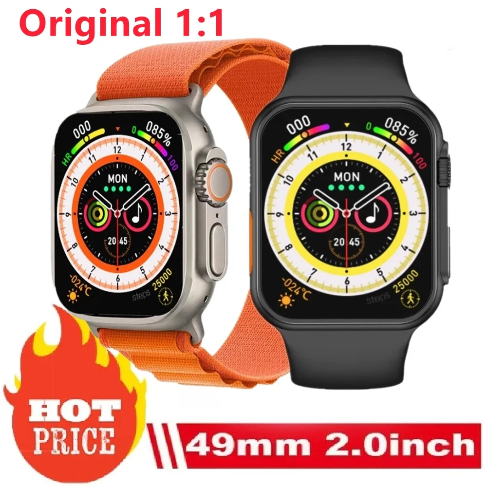 

Смарт-часы 8 ultra 49 мм новые умные часы 8 ultra Мужские Женские Смарт-часы 2023 Bluetooth Вызов водонепроницаемые часы 8 беспроводных зарядных устройств