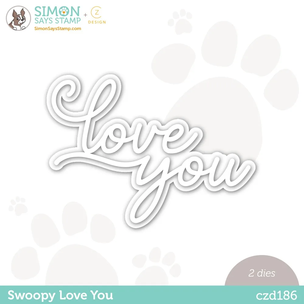 

2023 New Swoopy Love You Valentine's Day Background Cutting Dies for Scrapbooking Paper Making Frames Card Craft