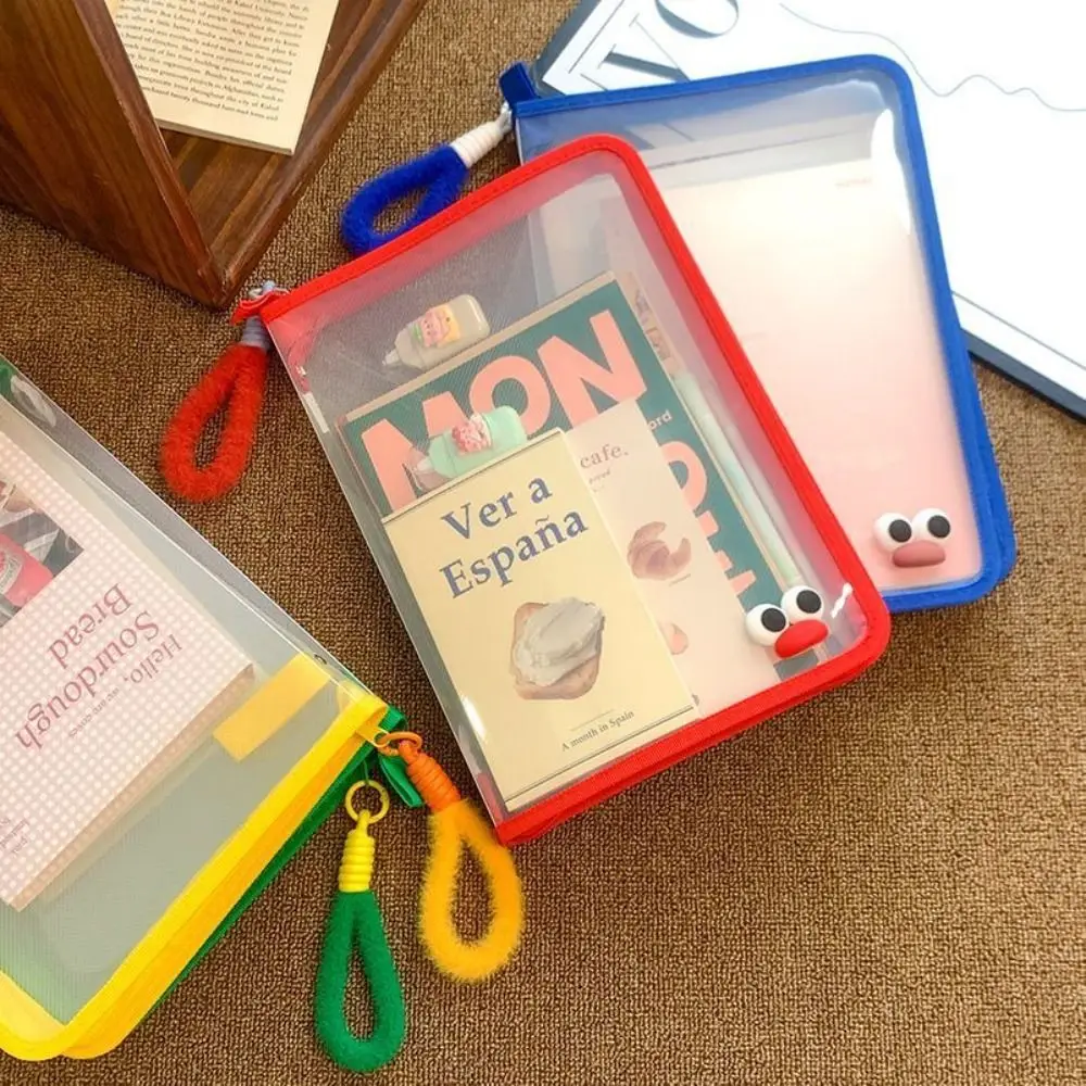 Прочная прозрачная сумка на молнии формата А4 многофункциональный прозрачный