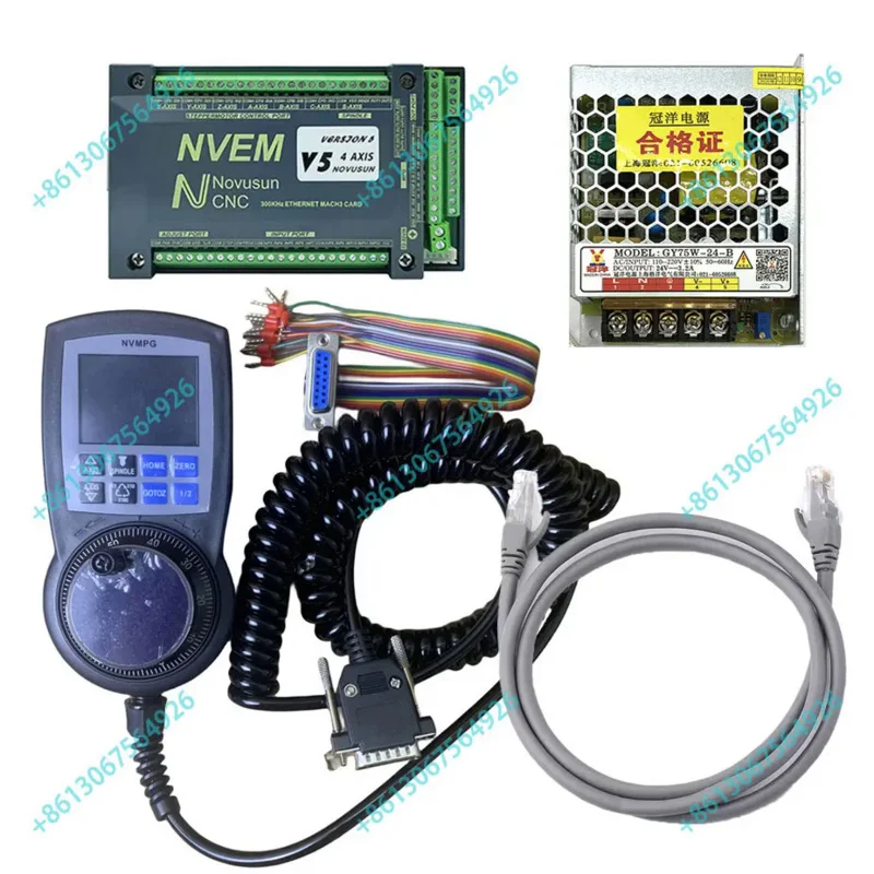 NVEM V5 Mach3 Карта управления Ethernet 300 кГц Фрезерный станок с ЧПУ 3/4/5/6 оси движением