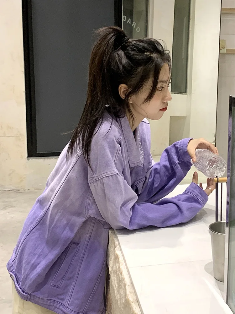 Джинсовый комбинезон для ранней осени винтажный выцветающий белый топ в стиле