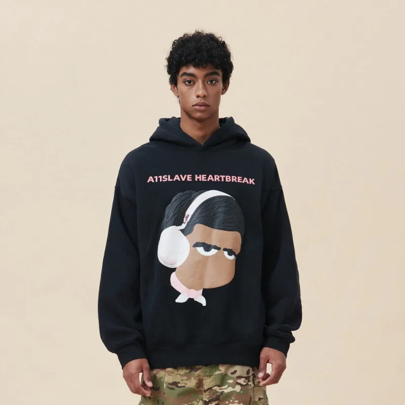 

Толстовка Y2K в стиле ретро, 2023 пальто, уличная одежда, хип-хоп, Повседневная мультяшная портретная печать, узор, модная толстовка, женская, мужская одежда в стиле Харадзюку