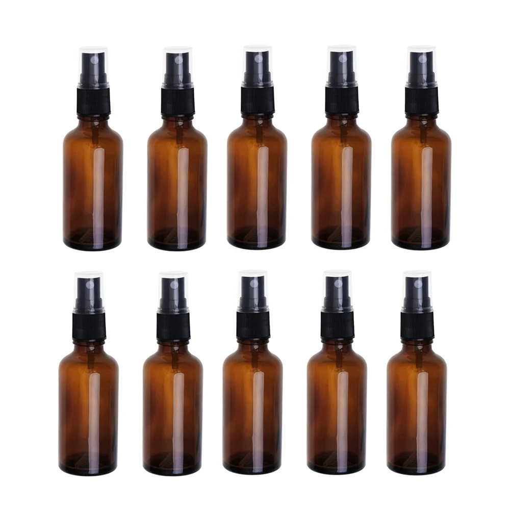 

10 Pcs Essential Oil Bottle Small Glass Spray Bottles Travel Containers Liquids Sprayer Empty cans to fill Refillable