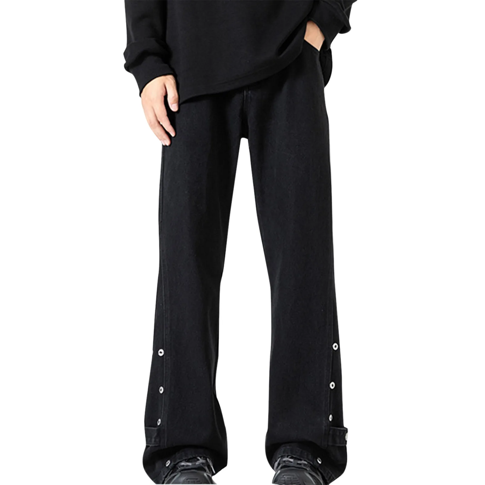 Мужские синие мешковатые джинсовые джинсы с карманами High Street свободные