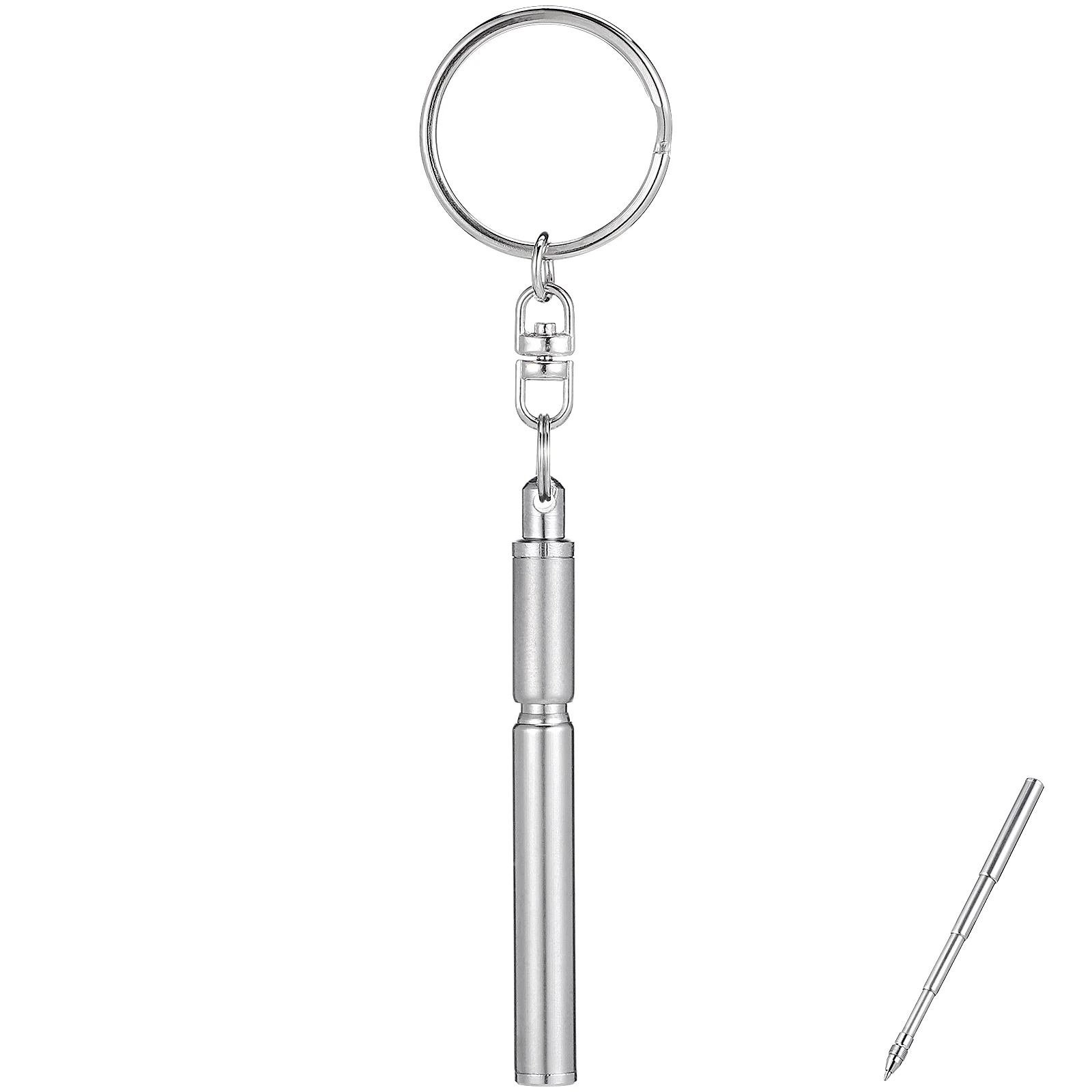 Multi Tool Pen Key Chains Keychains Stainless Steel Pens Retractable Epi Keyring Travel