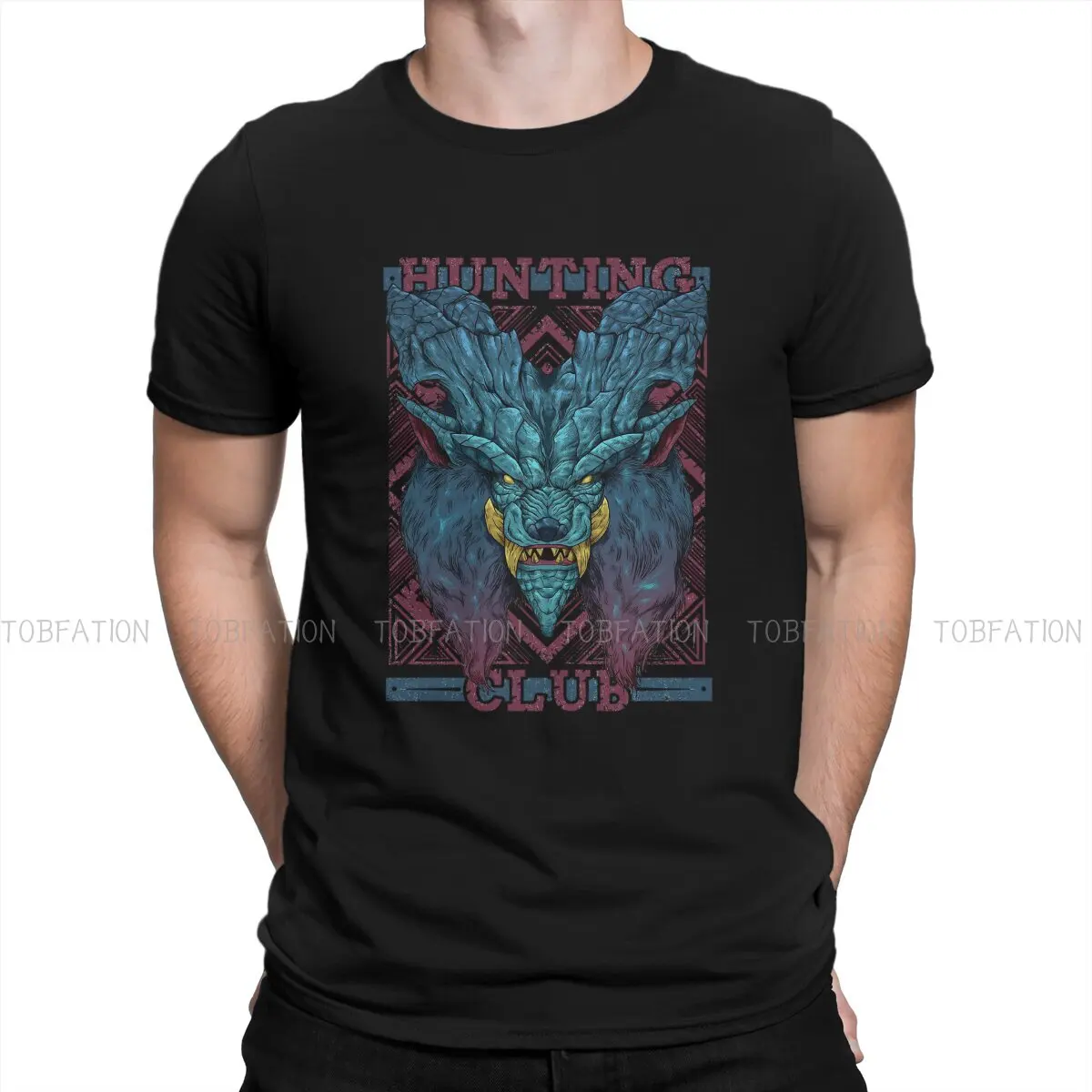 

Lunastra TShirt For Male Monster Hunter Game Clothing Style T Shirt Homme Print Fluffy