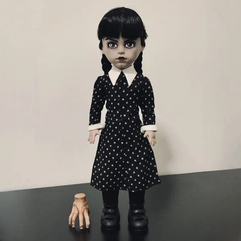 

Original 1/6 Mezco Ldd Living Dead Dolls Wednesday Addams 10 Inch Anime Figure Model Collectible Action Model Toys Kids Gifts