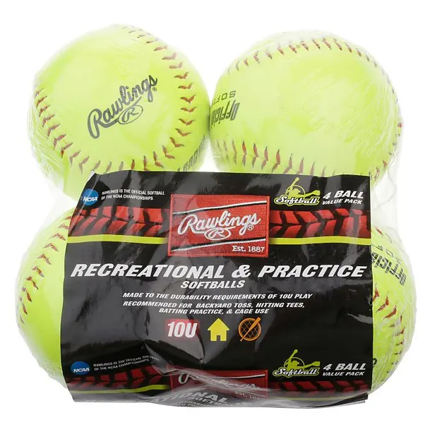 

NCAA Recreational Fastpitch Softballs, 11 inch, 4 Count