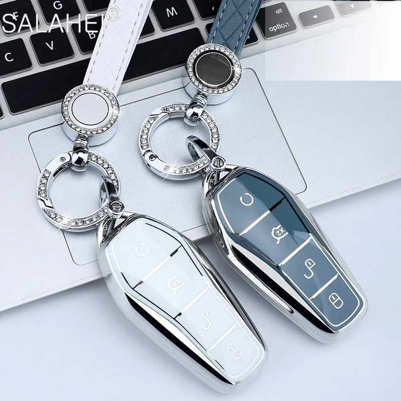 TPU Car Key Case Cover Shell For BYD Song Qin Han EV Tang DM 2018 2019 2020 2021 2020 Yuan Pro Max Auto Accessories  Keychain